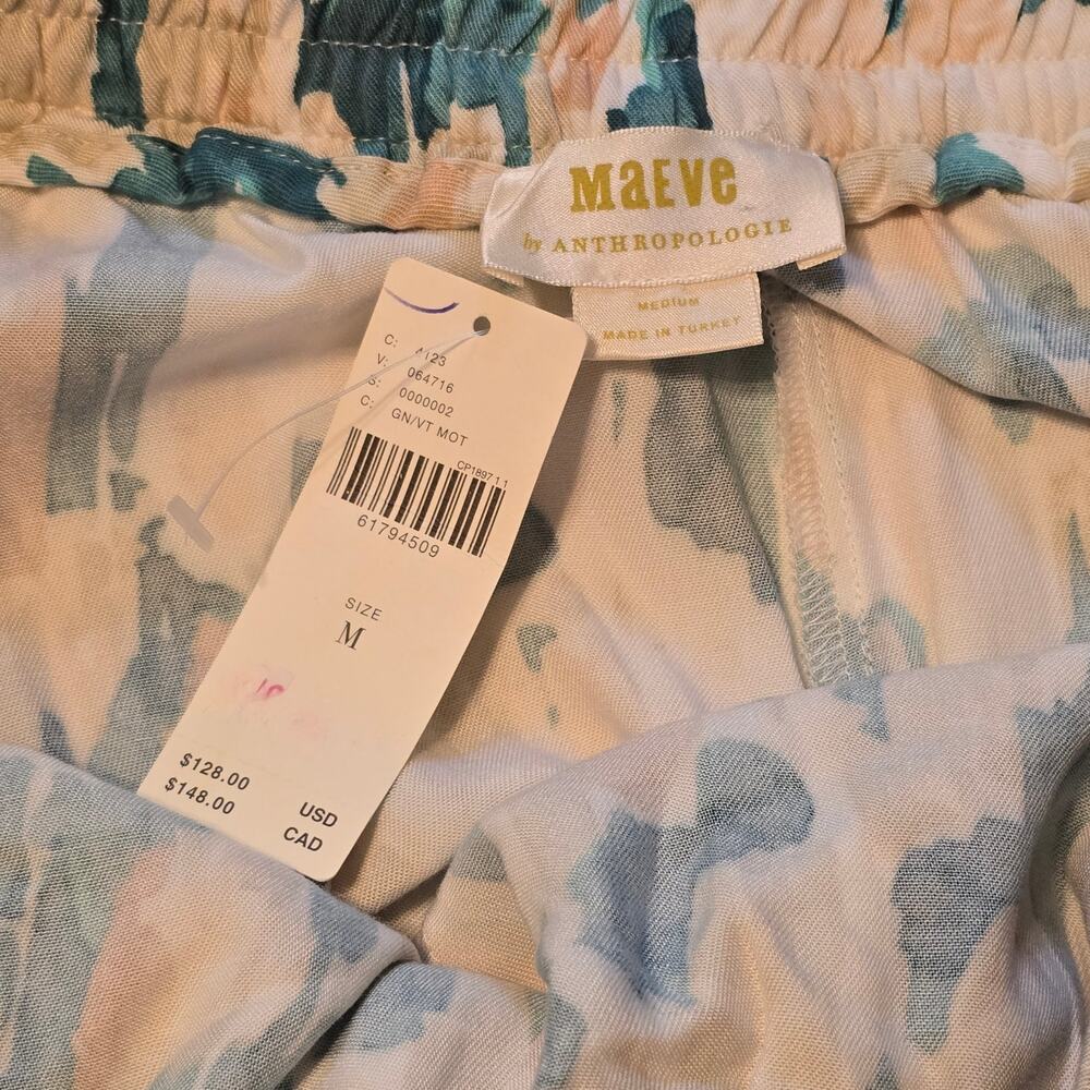 Maeve for Anthropologie Gabriela Wide Leg Palazzo Pants Womens Size Medium NWT - Picture 3 of 13